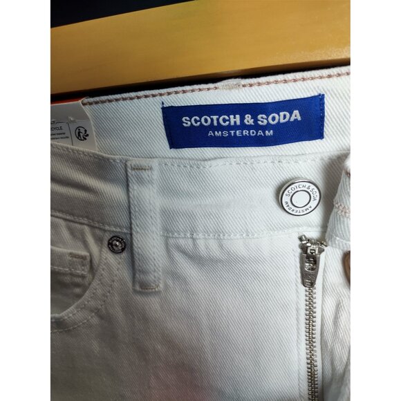Scotch & Soda White High Rise Slim Jeans NWT Women’s Designer Denim - Picture 7 of 13